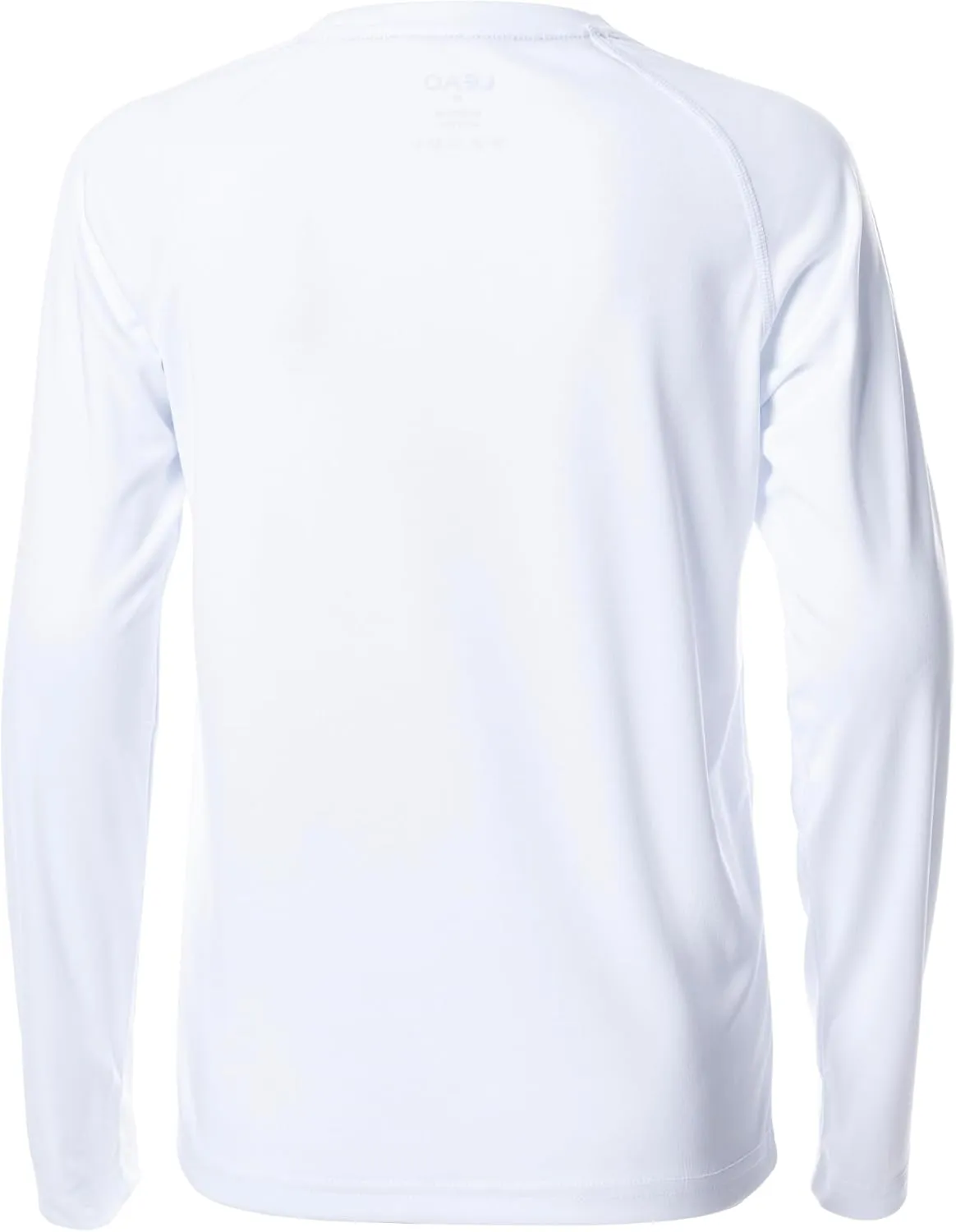 LEAO Boys UPF 50  Long Sleeve Sport Rash Guard Swim Shirt Quick Dry Swimsuit Youth SPF Outdoor Fishing Hiking Sun Shirts