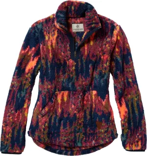 Legendary Whitetails Women's Fuzzy Hide Fleece Pullover 1/4 Zip