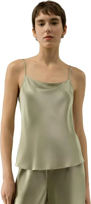 LilySilk Women 100% Double-Faced Silk Camisole Ladies Spaghetti Strap U-Neck Top