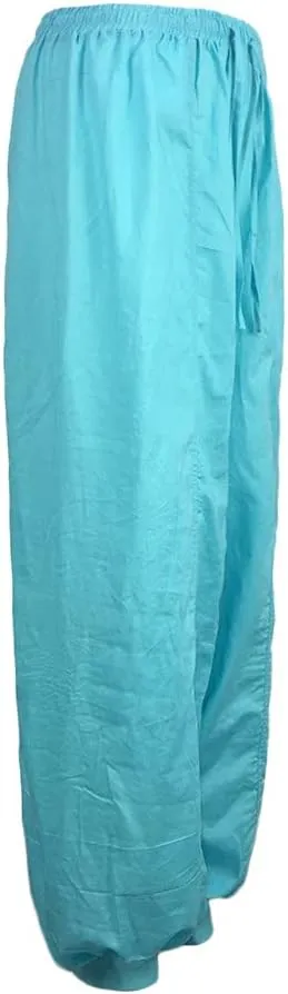 Linen Pants for Women Casual Baggy Baggy Waist Harem Pants with Pockets Solid Sweatpants Palazzo Pants for Women