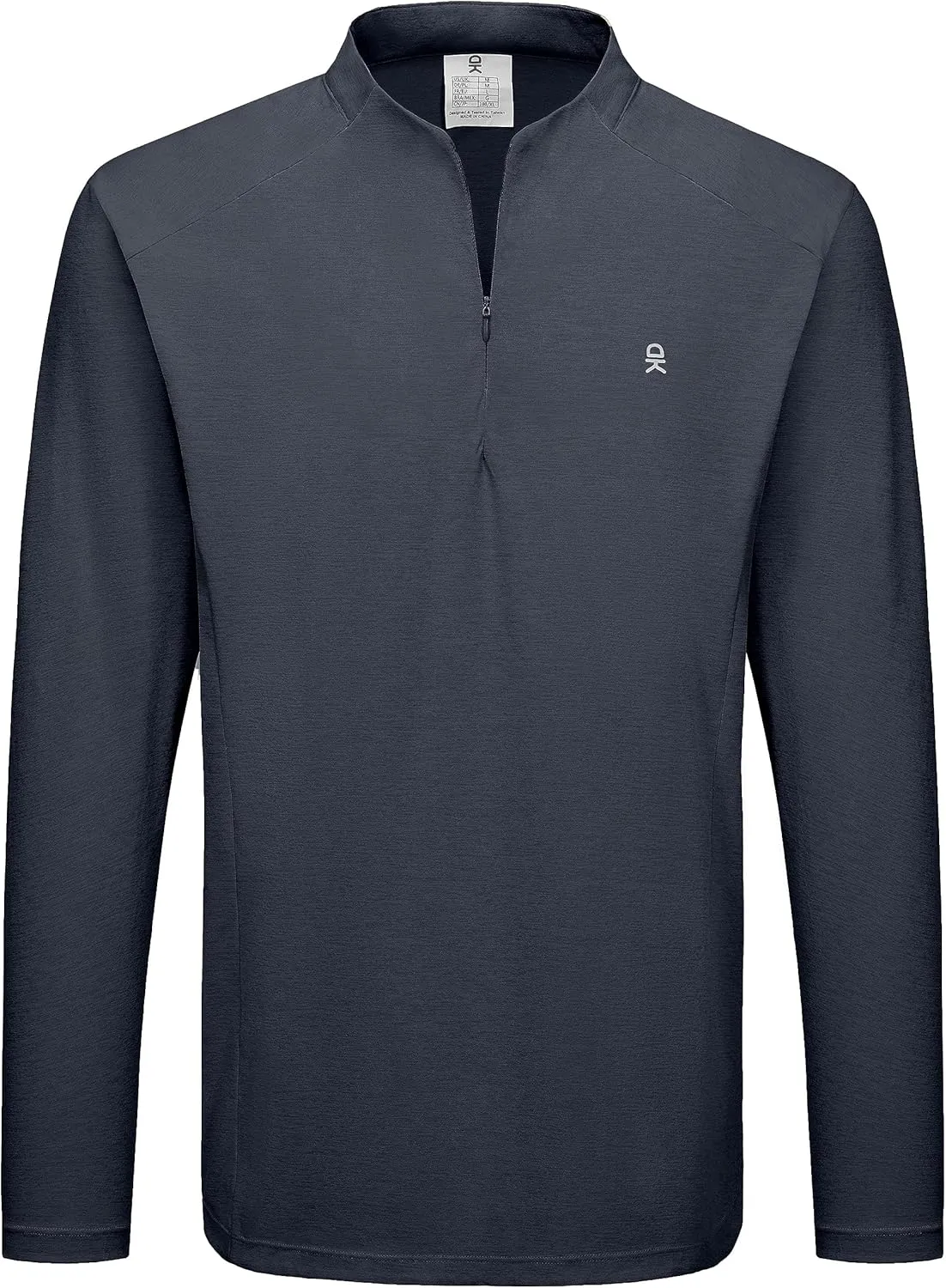 Little Donkey Andy Men's Lightweight Quarter Zip Pullover,UPF 50  Long Sleeve Athletic Shirts for Outdoor Running Golf