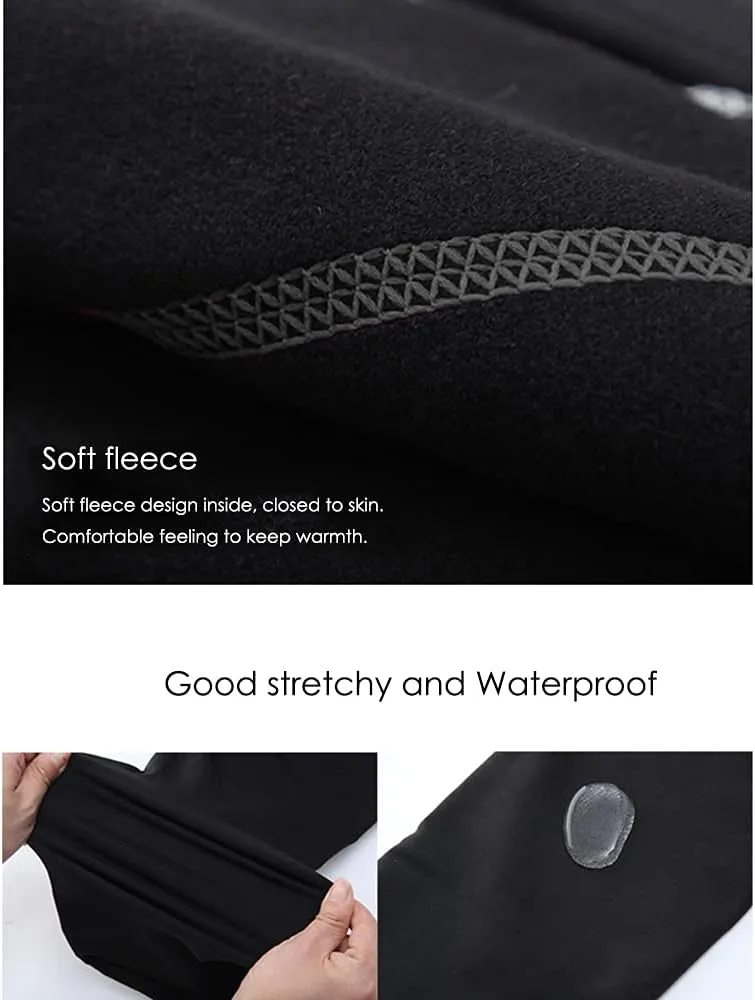 LIUHUO Ice Skating Pants Girls Women's Figure Skating Trousers Black Spin Fleece Breathable Skating Leggings Children