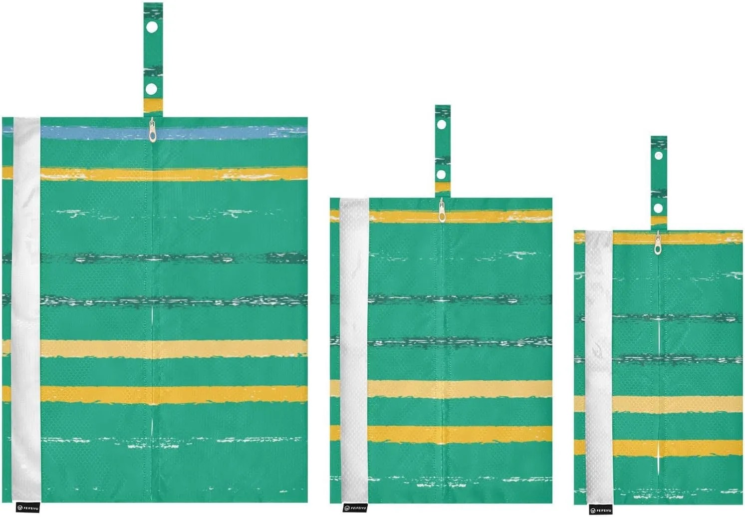 Luggage Space Saver, Luggages Management Personnel, Colored Stripes, With Zipper, 3 Set Travel Packing Cubes For Suitcases, Garment Bag Closet Storage