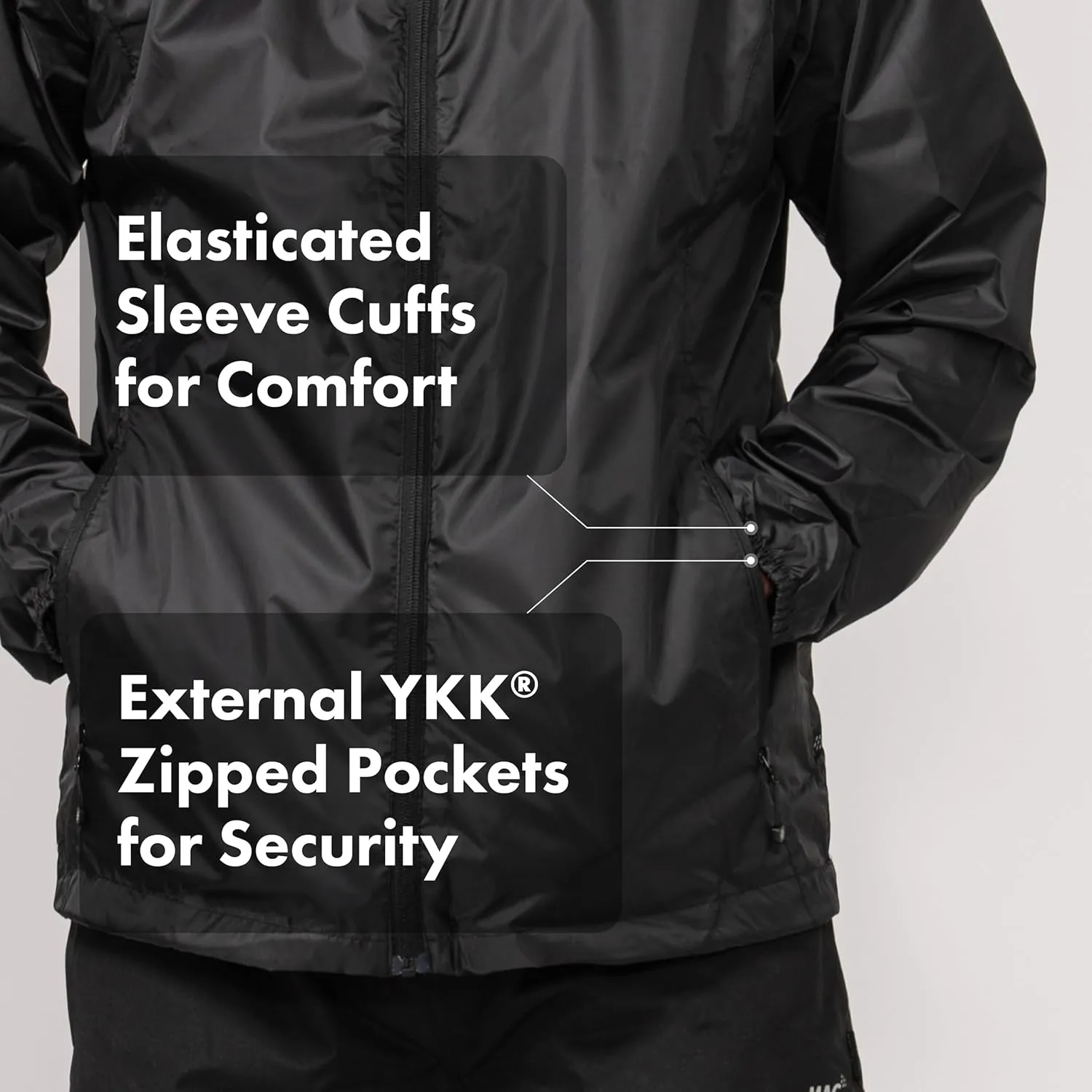 Mac in a Sac Men's Packable Rain Jacket - Origin - Lightweight Waterproof and Breathable Raincoat with Hood
