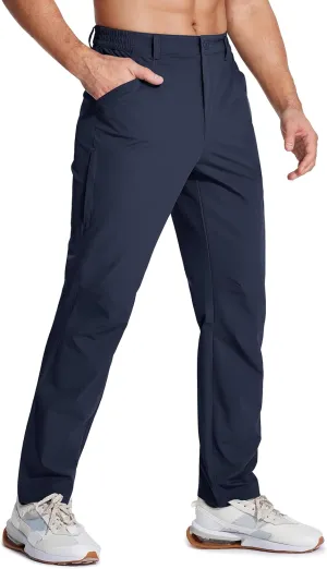 MAGCOMSEN Men's Lightweight Hiking Pants with 4 Pockets Water Resistant Quick Dry Fishing Travel Work Outddoor Pants