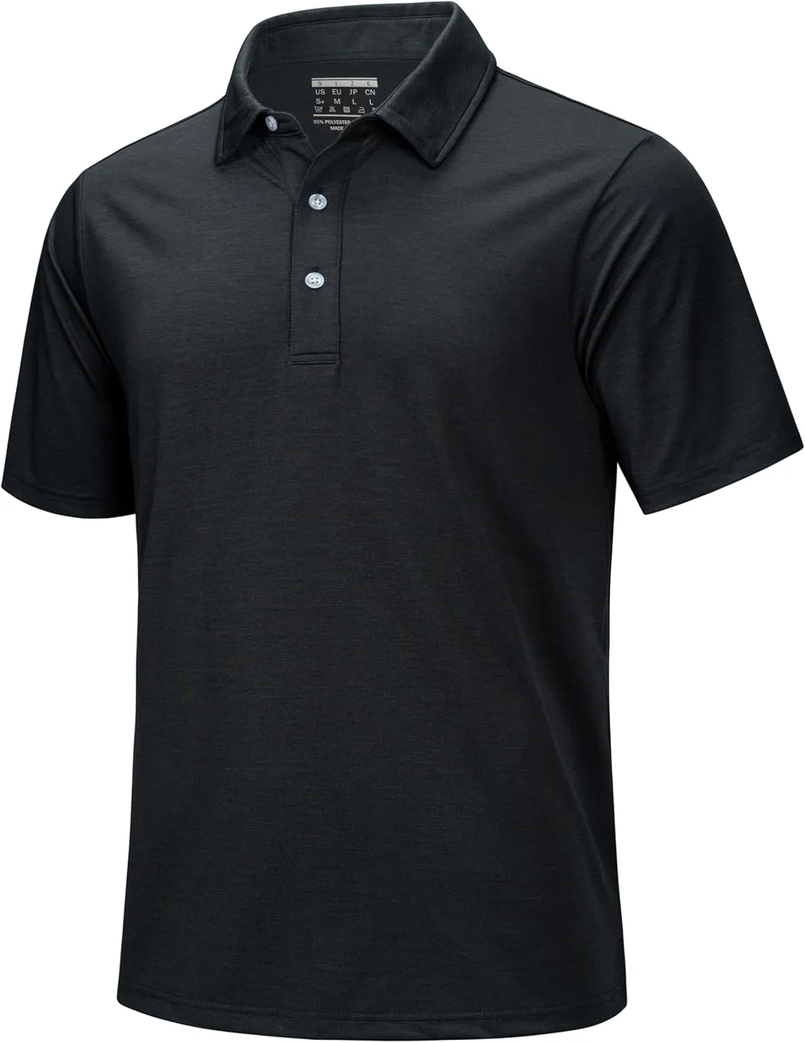 MAGCOMSEN Men's Short-Sleeve Polo,Golf Shirts for Men 3-Button Moisture Wicking,Athletic Outdoor Collared T-Shirt