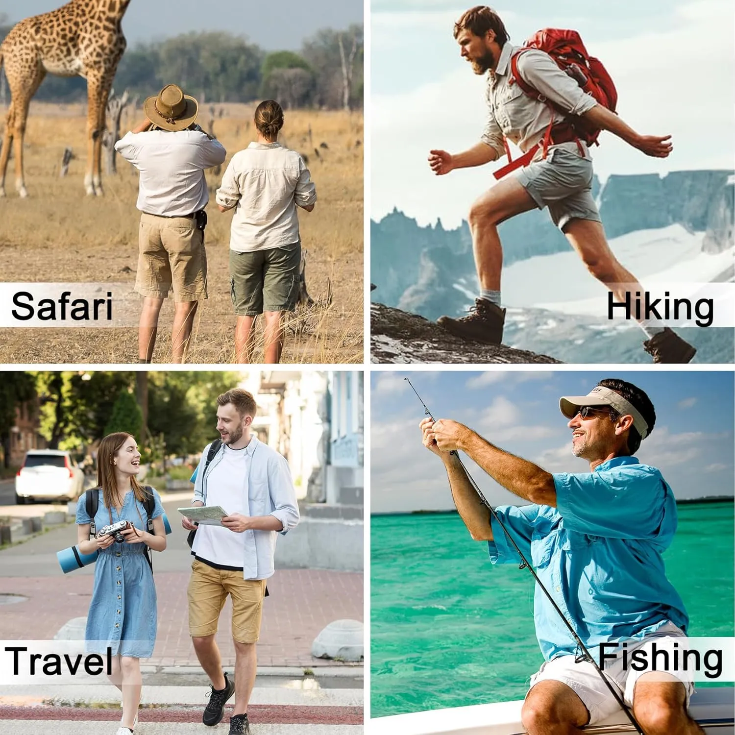 MAGCOMSEN Men's Sun Protection Fishing Shirts Long Sleeve UPF 50  Quick Dry Cooling Button Down Shirt for Hiking Safari