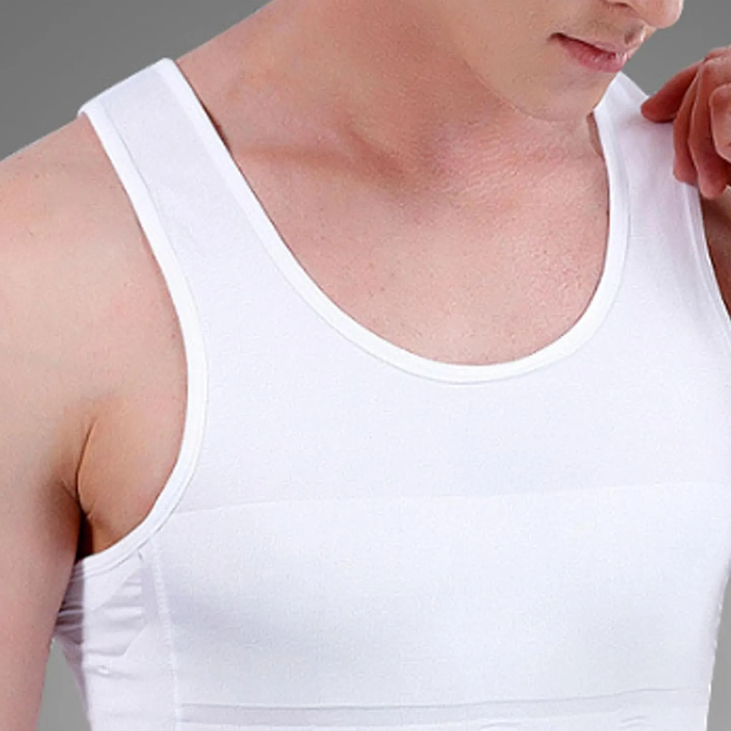 Mens 5 Pack Body Shaper Vest Slimming Tummy Control Undershirt Tight Compression Shirt Tank Top Shapewear