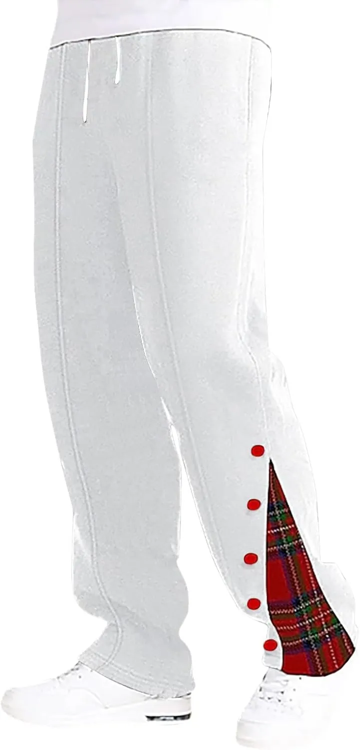 Men's Baggy Sweatpants Plus Size Elastic Waist Drawstring Wide Leg Casual Pants Fashion Breathable Joggers Trousers