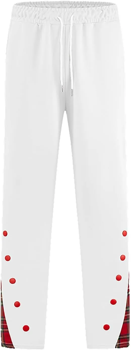 Men's Baggy Sweatpants Plus Size Elastic Waist Drawstring Wide Leg Casual Pants Fashion Breathable Joggers Trousers