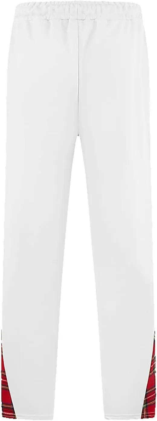 Men's Baggy Sweatpants Plus Size Elastic Waist Drawstring Wide Leg Casual Pants Fashion Breathable Joggers Trousers