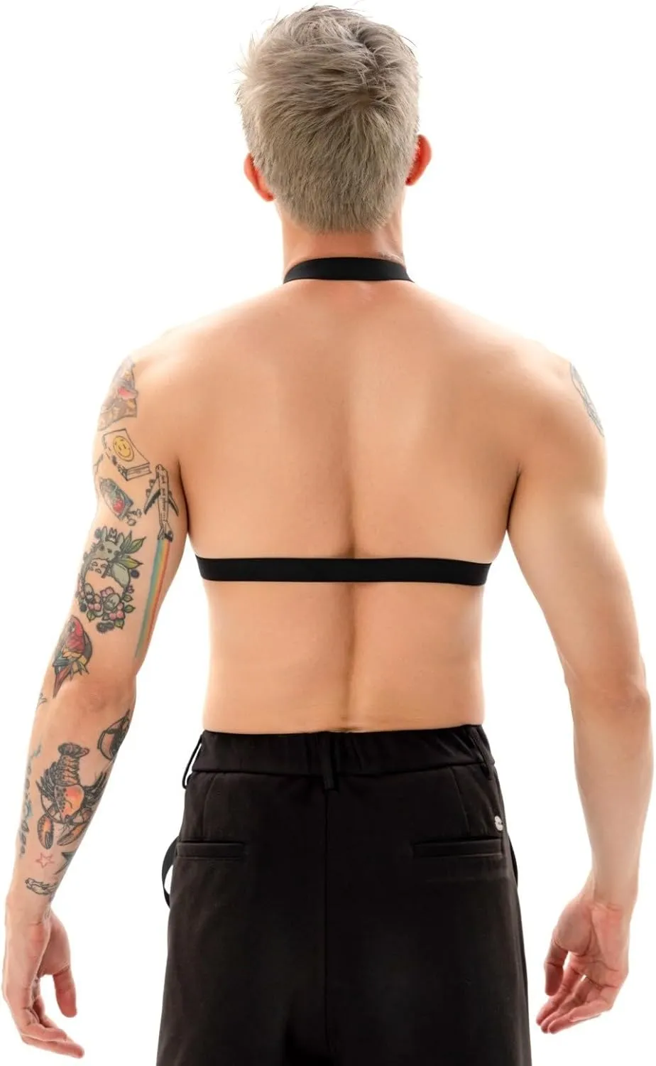 Mens Bodybuilding Shoulder Strap Nightclub Disco Muscle Big Elastic Belt Mens Exotic Briefs