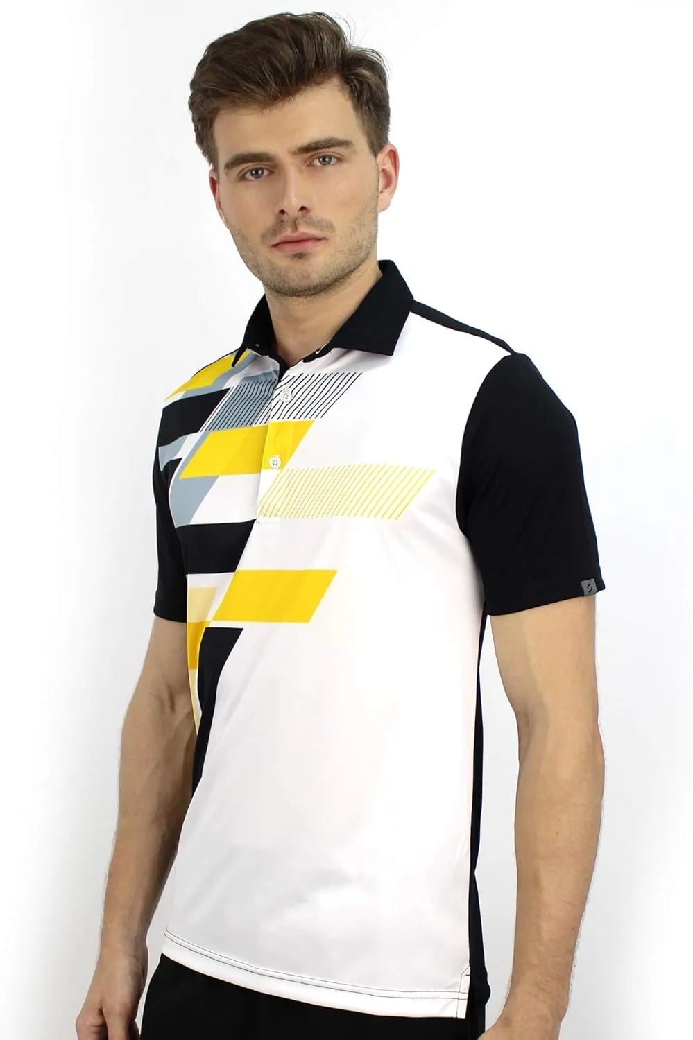 Men's Bowling Polo Shirts Material Wicks Sweat & Dries Fast, Size S-6XL