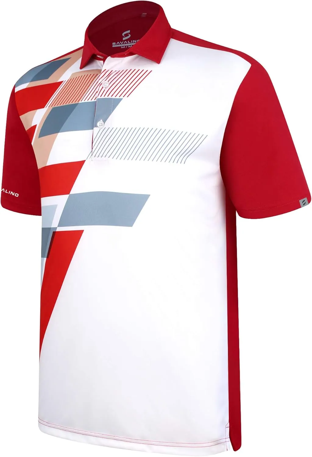 Men's Bowling Polo Shirts Material Wicks Sweat & Dries Fast, Size S-6XL