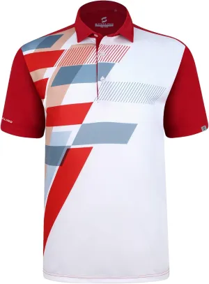 Men's Bowling Polo Shirts Material Wicks Sweat & Dries Fast, Size S-6XL