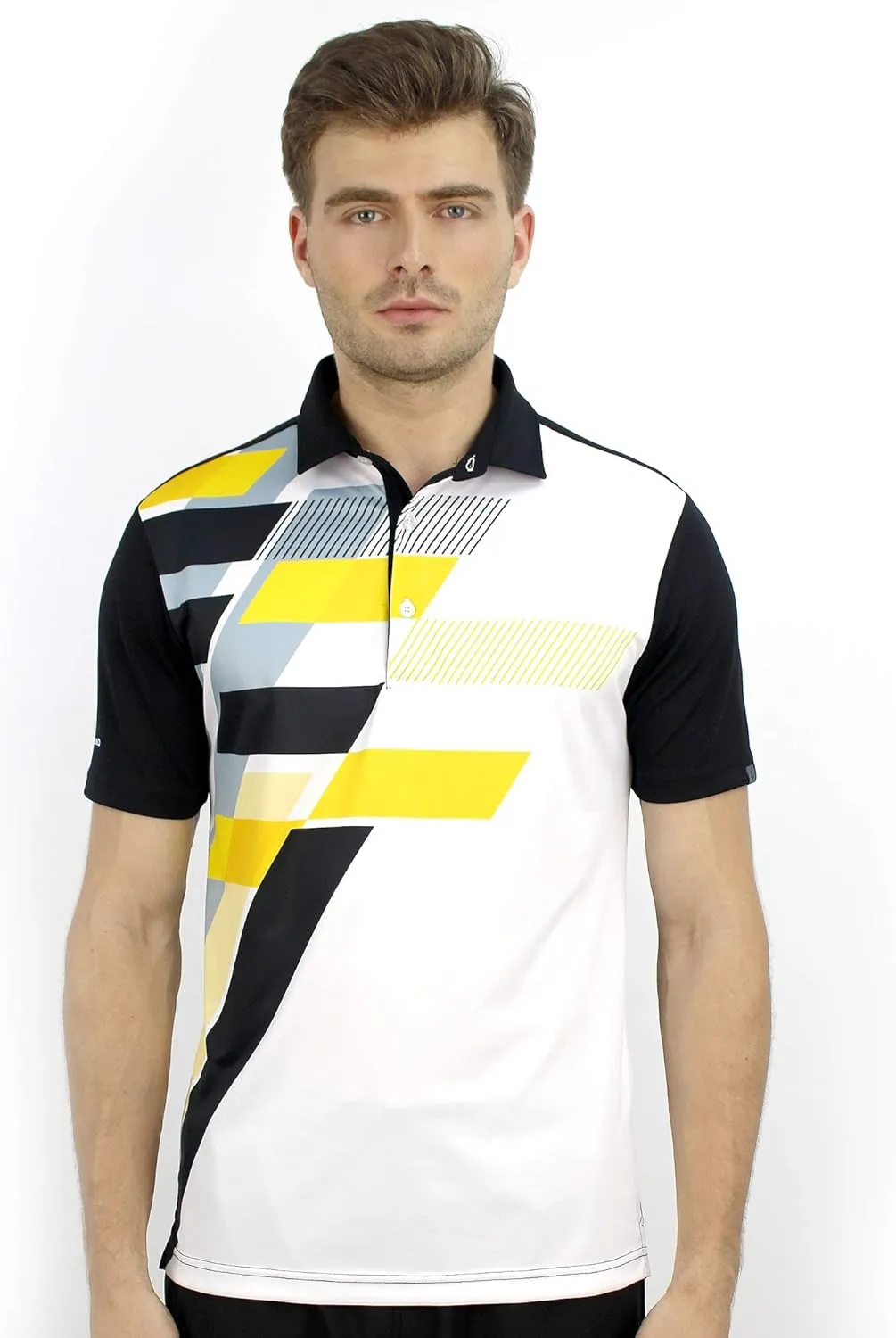 Men's Bowling Polo Shirts Material Wicks Sweat & Dries Fast, Size S-6XL