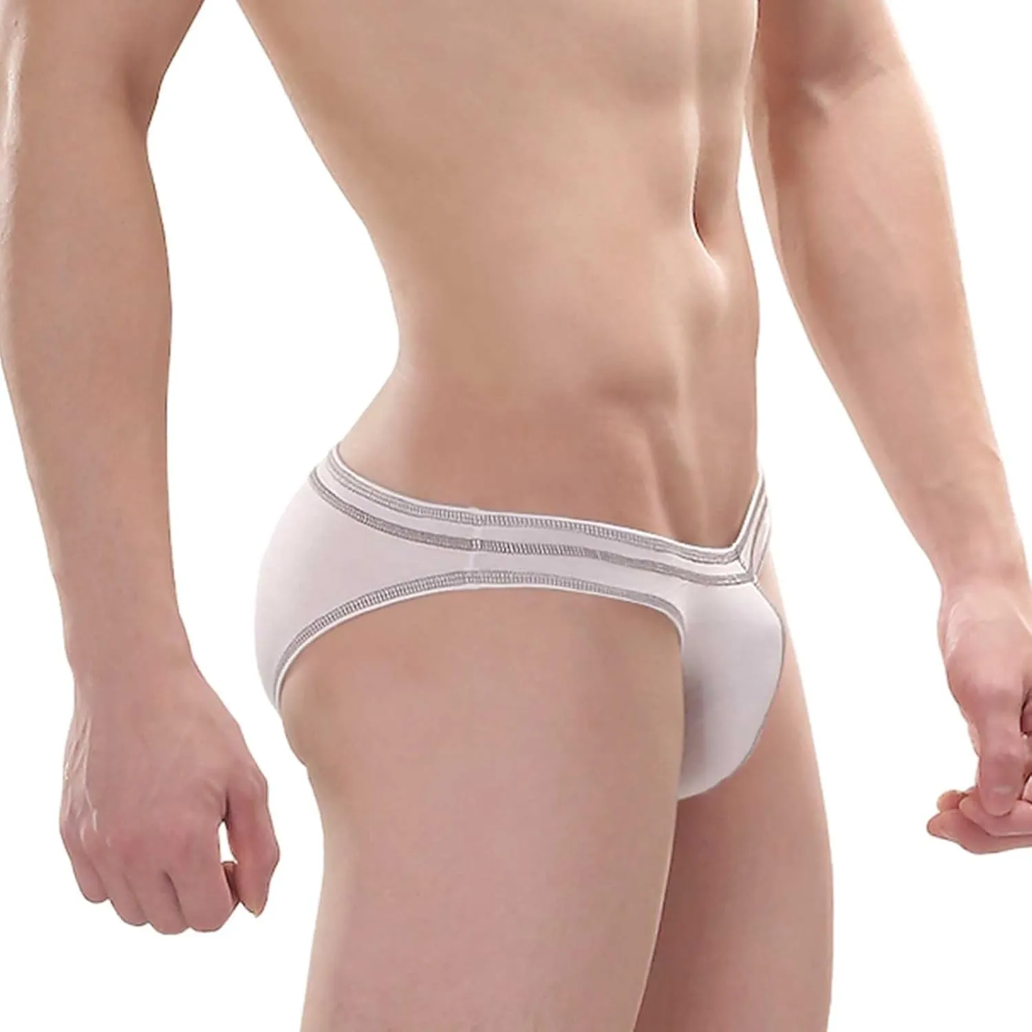 Men's Breathable Boxer Briefs Support Pouch Hollow Out Jockstrap Underwear Lightweight Mesh Sexy Underwear Trunks