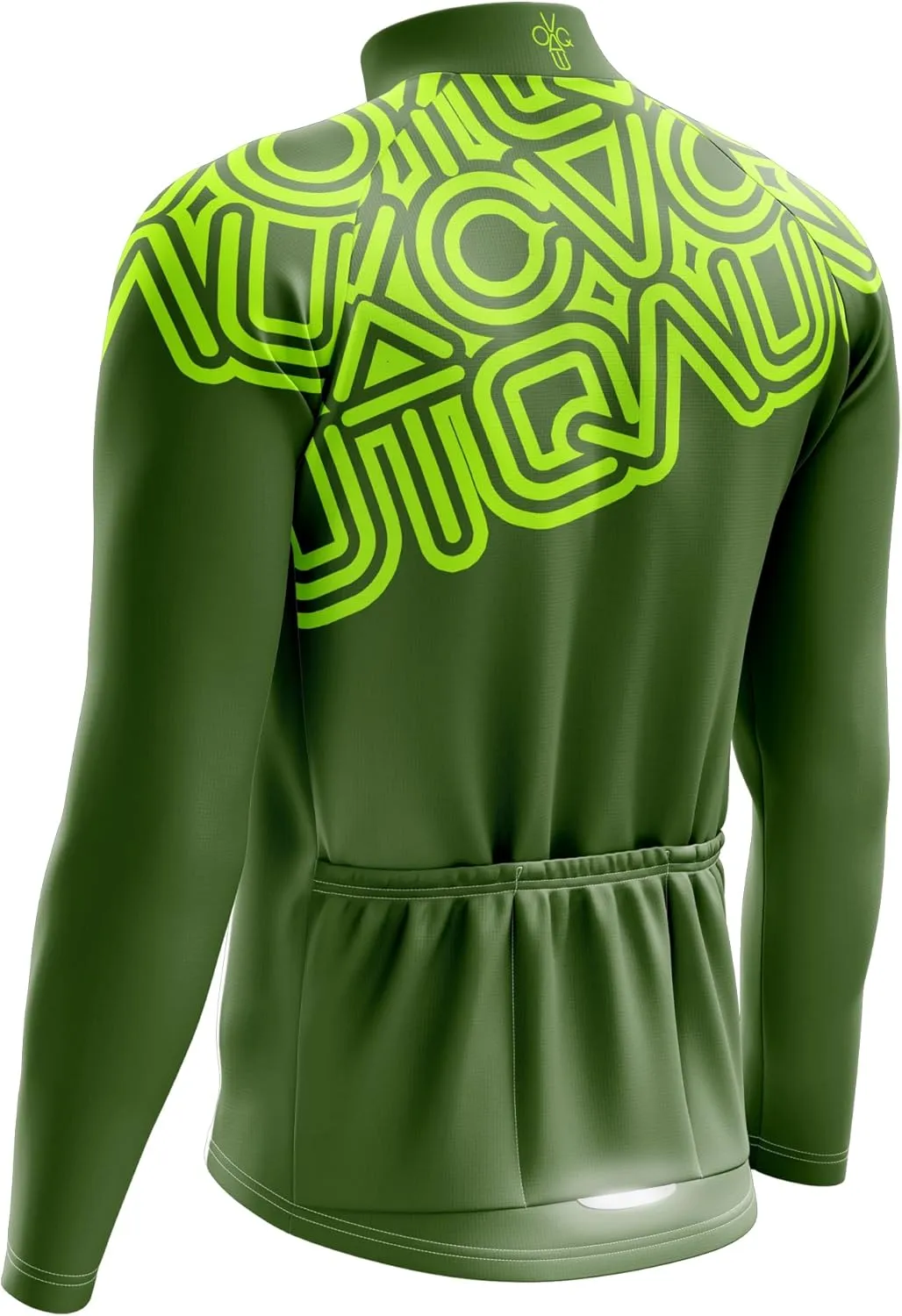 Men's Cycling Bike Jersey Long Sleeve with 3 Rear Pockets- Moisture Wicking, Breathable, Quick Dry Biking Shirt