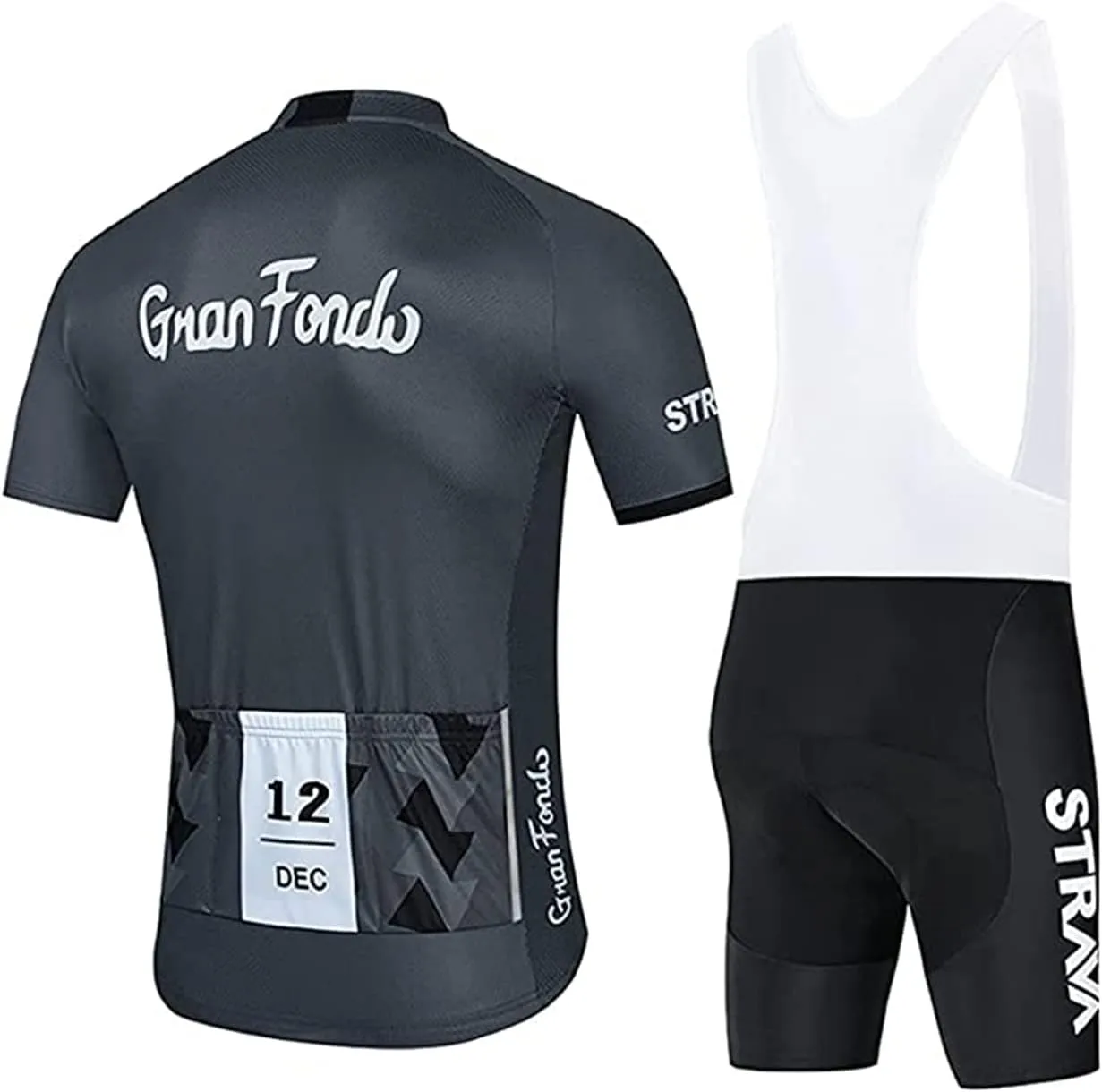 Mens Cycling Jesery Set Breathable Quick-Dry Bike Shirt with 3D Padded Bib Shorts Cycling Jersey Mens