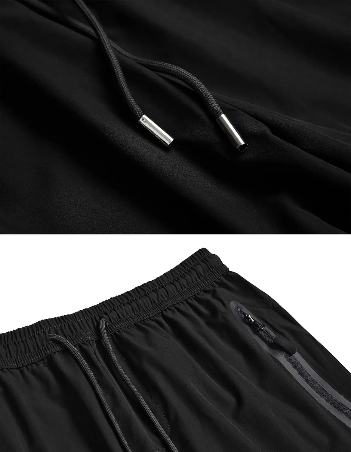 Men's Lightweight Quick Dry Hiking Running Pants Outdoor Sports Breathable Zipper Pockets Athletic Work Pants