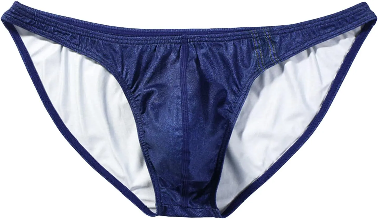 Men's Low Waist High Elastic U Convex Briefs Sport Workout Bulge Pouch Swimsuit Bikini Breathable Stretch Mini Thongs