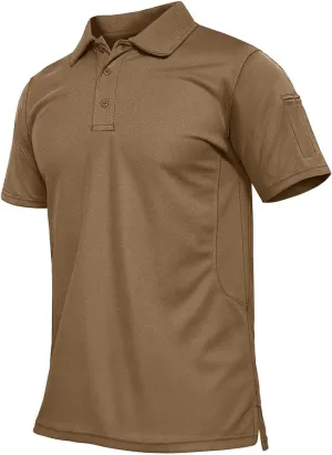 Mens Polo Shirts Quick Dry Short Sleeve Golf T Shirt Performance Moisture Wicking Casual Workout