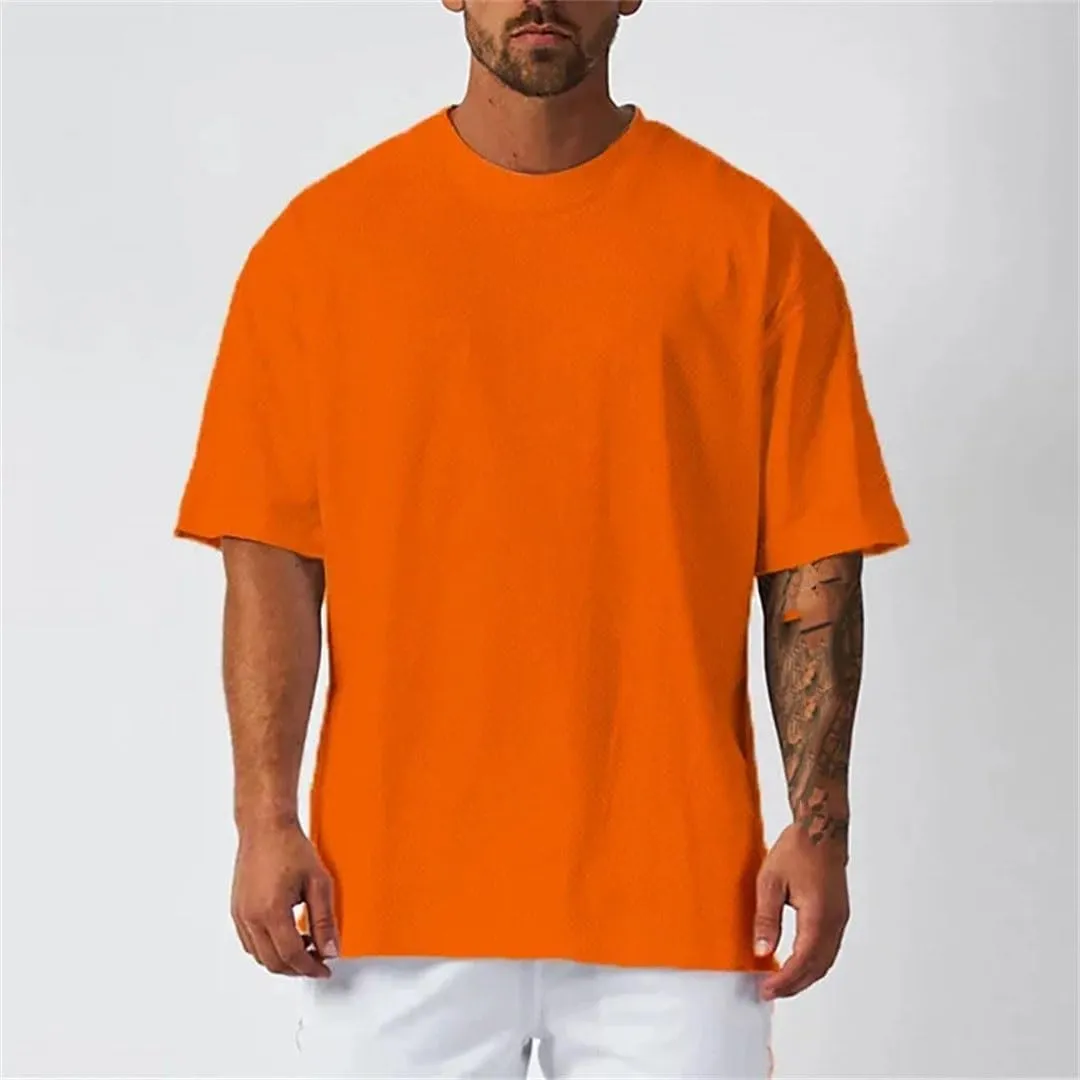 Mens Quick Dry Loose Fit Sport T Shirt Mesh Breathable Short Sleeve Gym Fitness Training Top
