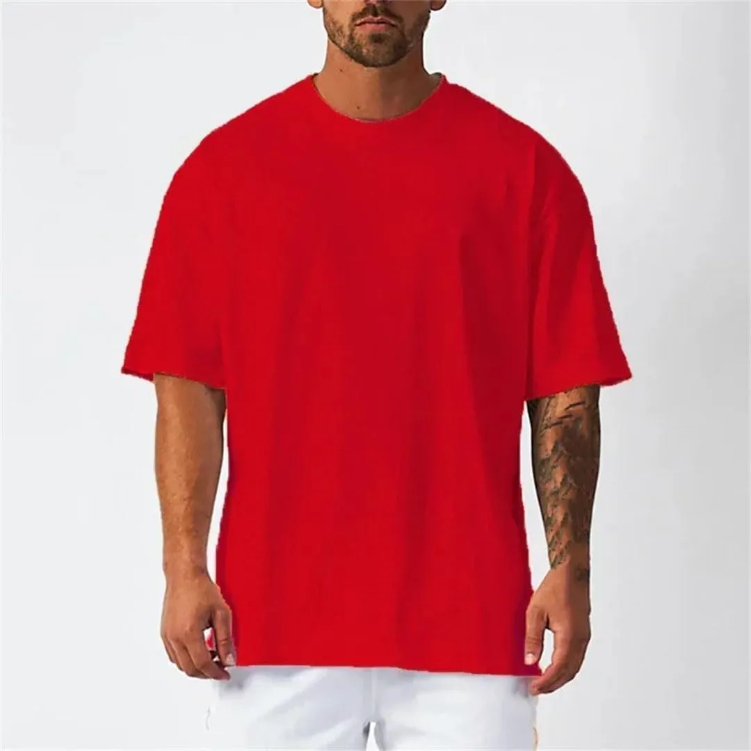 Mens Quick Dry Loose Fit Sport T Shirt Mesh Breathable Short Sleeve Gym Fitness Training Top