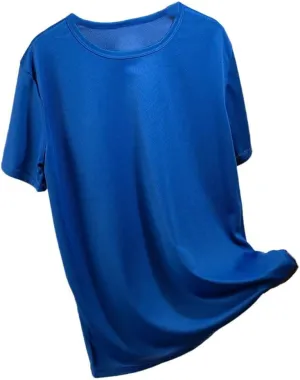 Mens Quick Dry Short Sleeve Sports T Shirt Breathable Gym Running Fitness Workout Jersey Multicolor Activewear