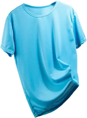 Mens Quick Dry Short Sleeve Sports T Shirt Breathable Gym Running Fitness Workout Jersey Multicolor Activewear