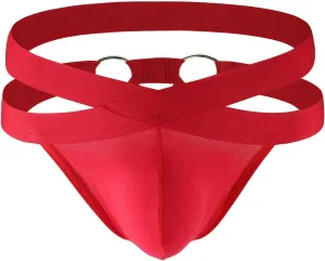 Men's See Through Sexy Thongs Underwear Bulge Pouch Mesh Breathable G-string T-back Butt-Flaunting Underpants