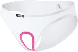 Mens Sexy Open Front Bikini Briefs Low Rise Underwear Hole In Front Breathable Ice Silk Jockstrap Thong Panties