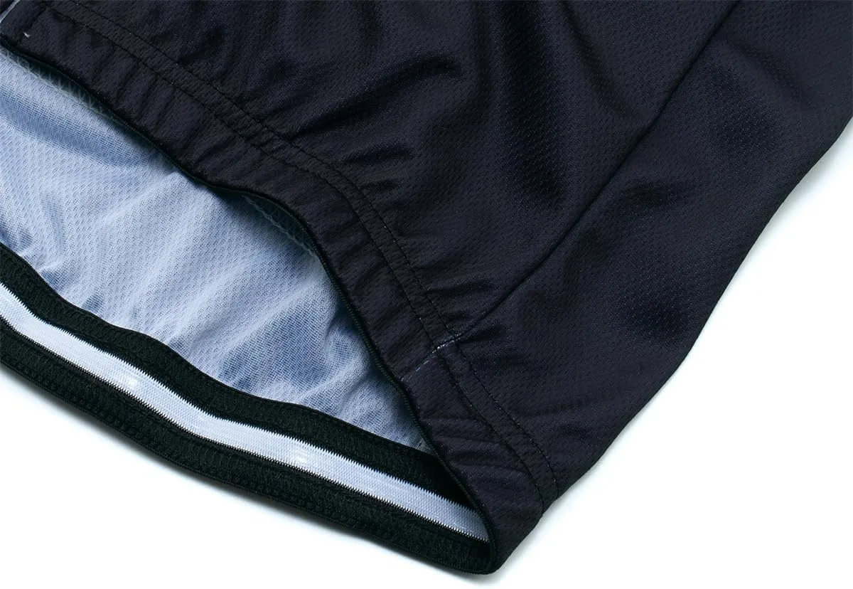 Men's Short Sleeve Bike Cycling Jersey Quick Dry Breathable Reflective Biking Shirts with 3 Rear Pockets
