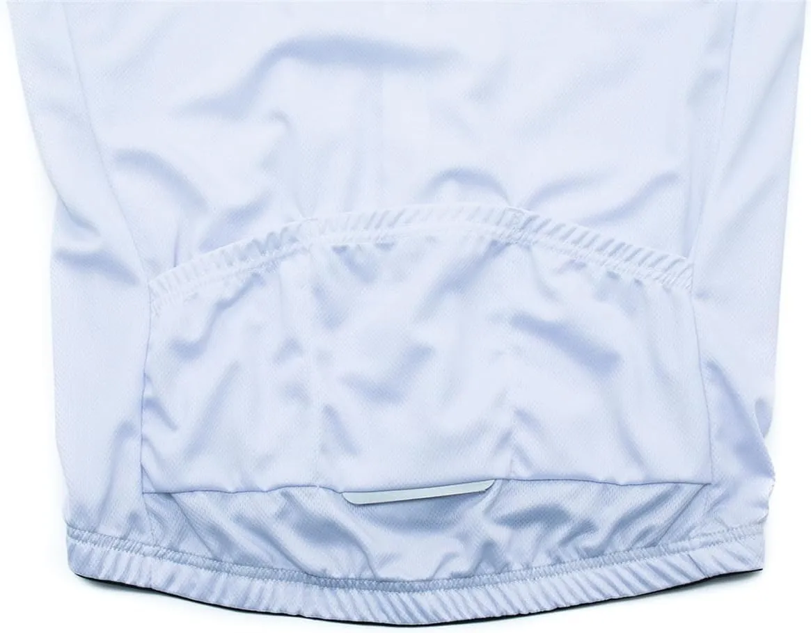 Men's Short Sleeve Bike Cycling Jersey Quick Dry Breathable Reflective Biking Shirts with 3 Rear Pockets