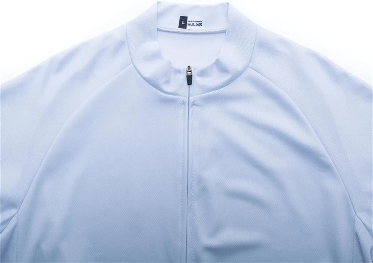 Men's Short Sleeve Bike Cycling Jersey Quick Dry Breathable Reflective Biking Shirts with 3 Rear Pockets