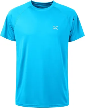 Mens Short Sleeve Outdoor Performance T-Shirt Quick Dry Crew UPF 50  Athletic Running Workout Fishing Top Shirts