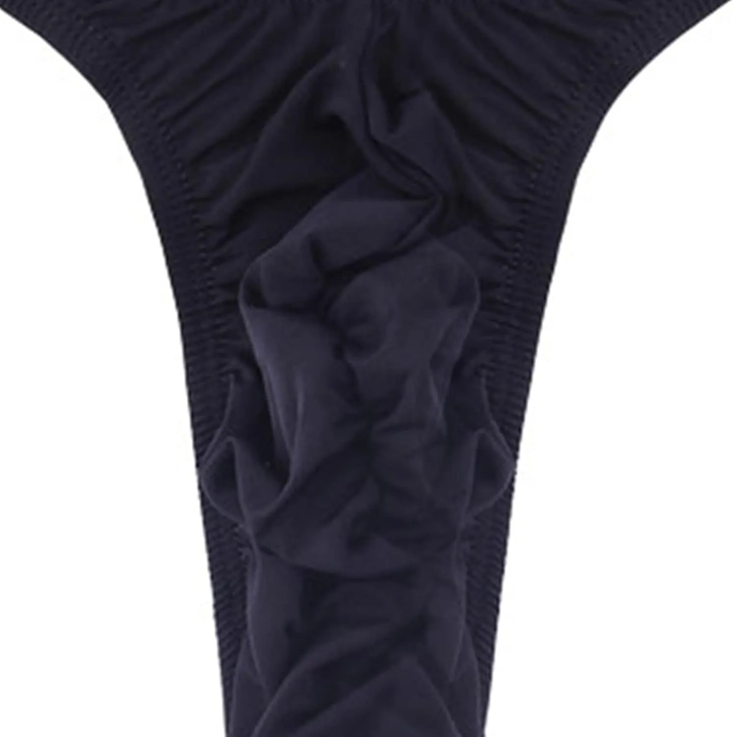 Mens Stretch Thong T-Back Sexy Underwear Low Rise Under Panties Underwear Leather Briefs Breathable Underpants