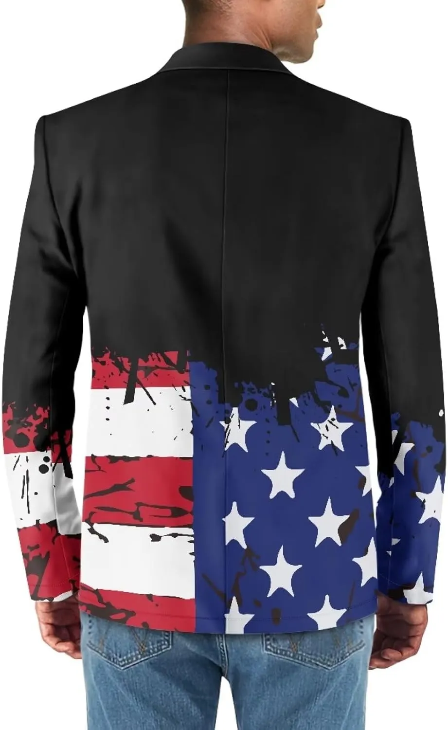 Men's Summer Lightweight Sport Coat for Plus Size Casual One Button Blazer Breathable Elegant Sportcoat with Pockets