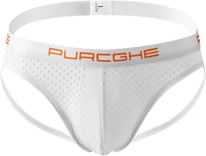 Men's Thong Underwear Panties Boxer Briefs Breathable Cool Low Rise Stretch Underpant Sponge Thread Brief