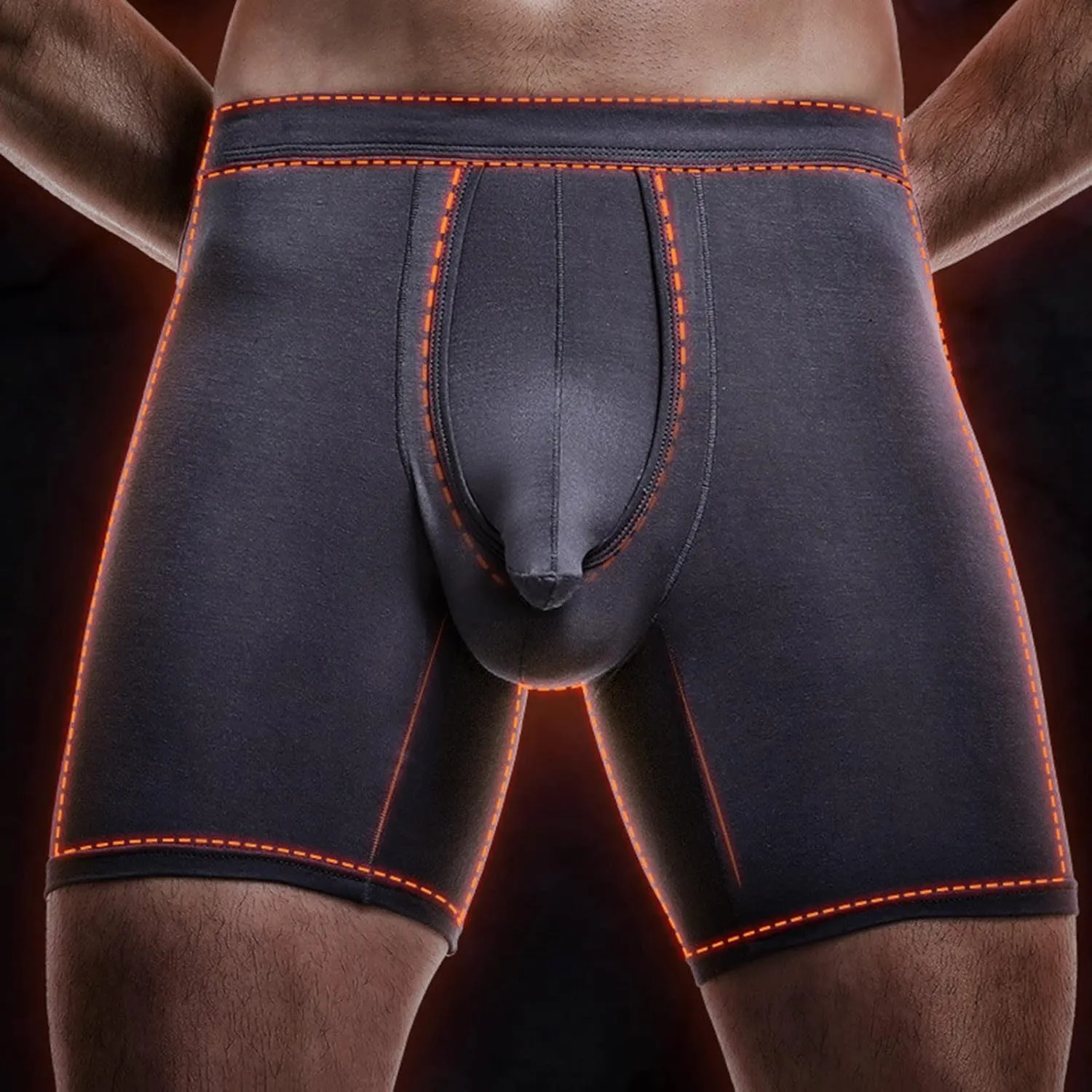 Men's Underwear Covered Waistband Boxer Briefs Low Waist Bulge Pouch Panties Soft And Breathable Quick Dry Underwear Trunks
