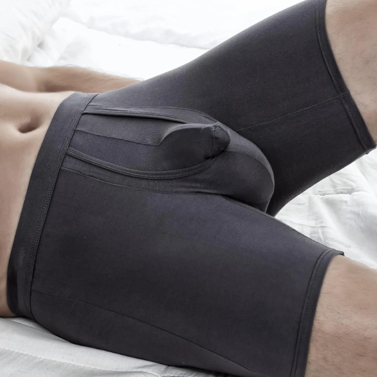 Men's Underwear Covered Waistband Boxer Briefs Low Waist Bulge Pouch Panties Soft And Breathable Quick Dry Underwear Trunks