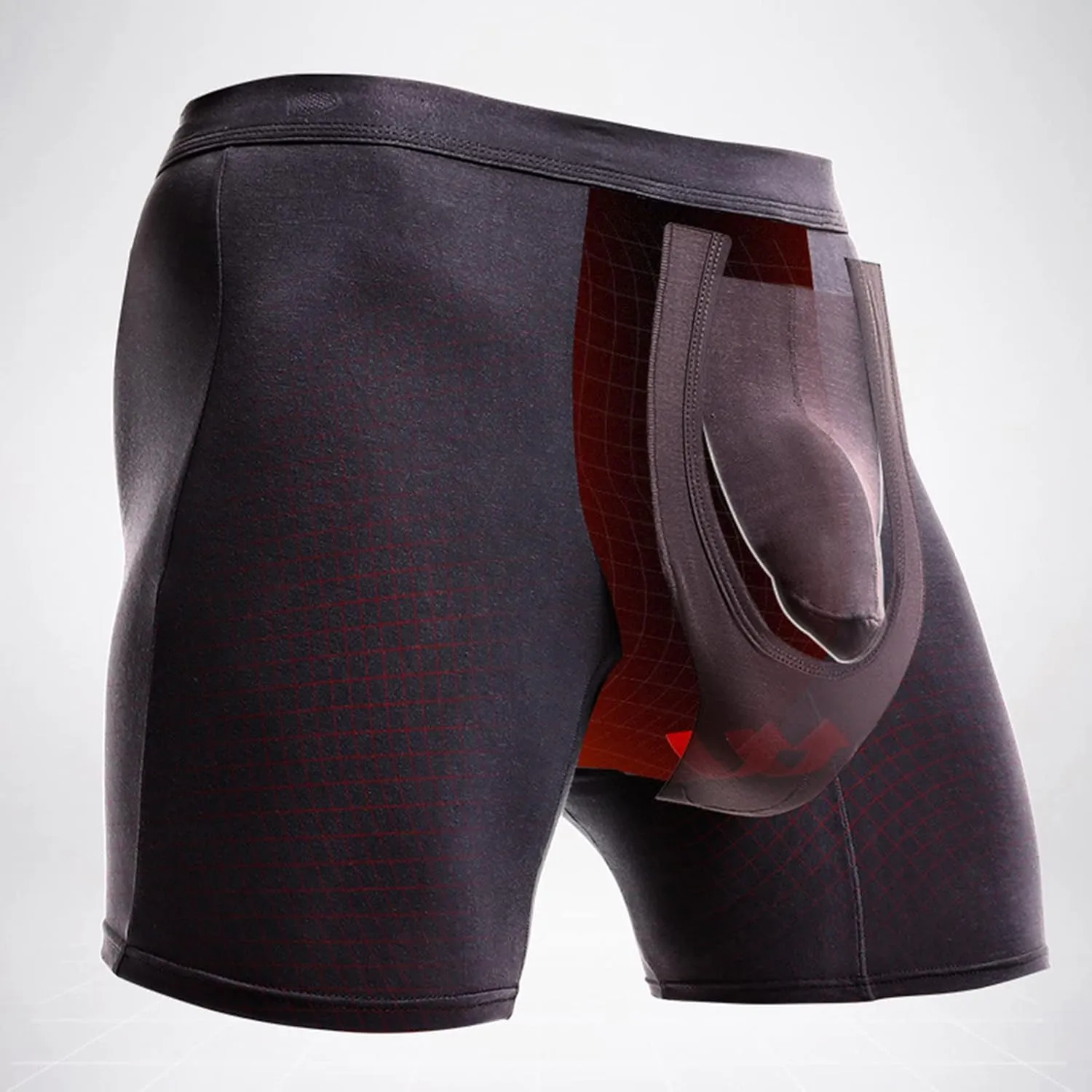 Men's Underwear Covered Waistband Boxer Briefs Low Waist Bulge Pouch Panties Soft And Breathable Quick Dry Underwear Trunks
