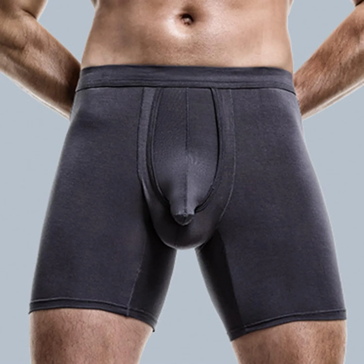 Men's Underwear Covered Waistband Boxer Briefs Low Waist Bulge Pouch Panties Soft And Breathable Quick Dry Underwear Trunks