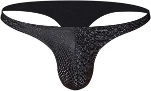 Men's Underwear Thongs and G-Strings Breathable Solid Color Low Rise Under Panties Mens Sexy Briefs