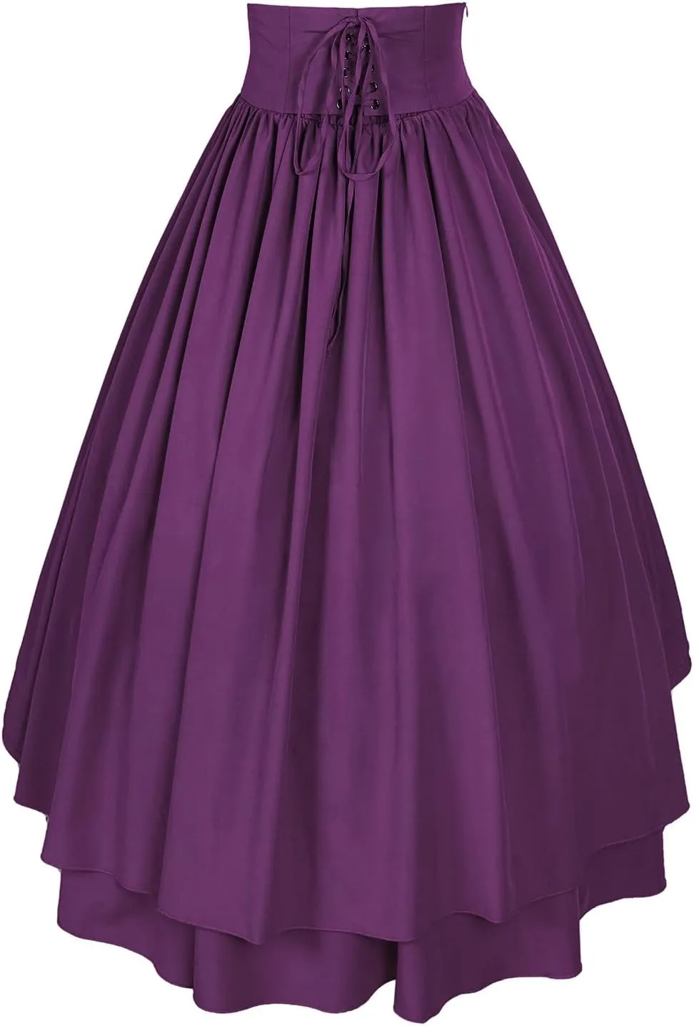 Mingyuezai Women Victorian Skirt Medieval Renaissance Peasant Skirt