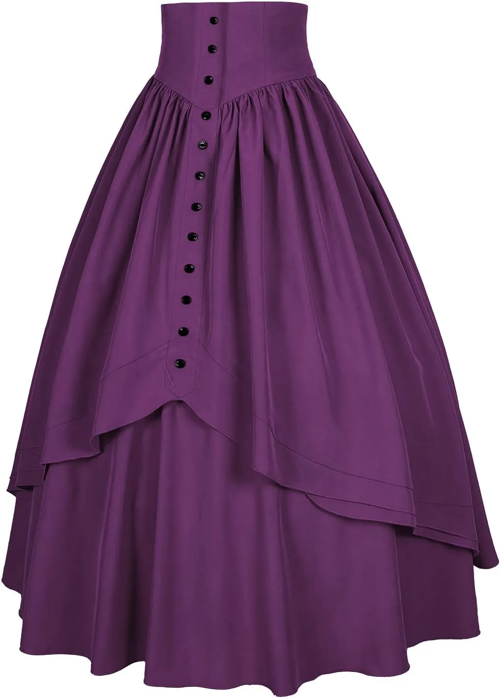 Mingyuezai Women Victorian Skirt Medieval Renaissance Peasant Skirt