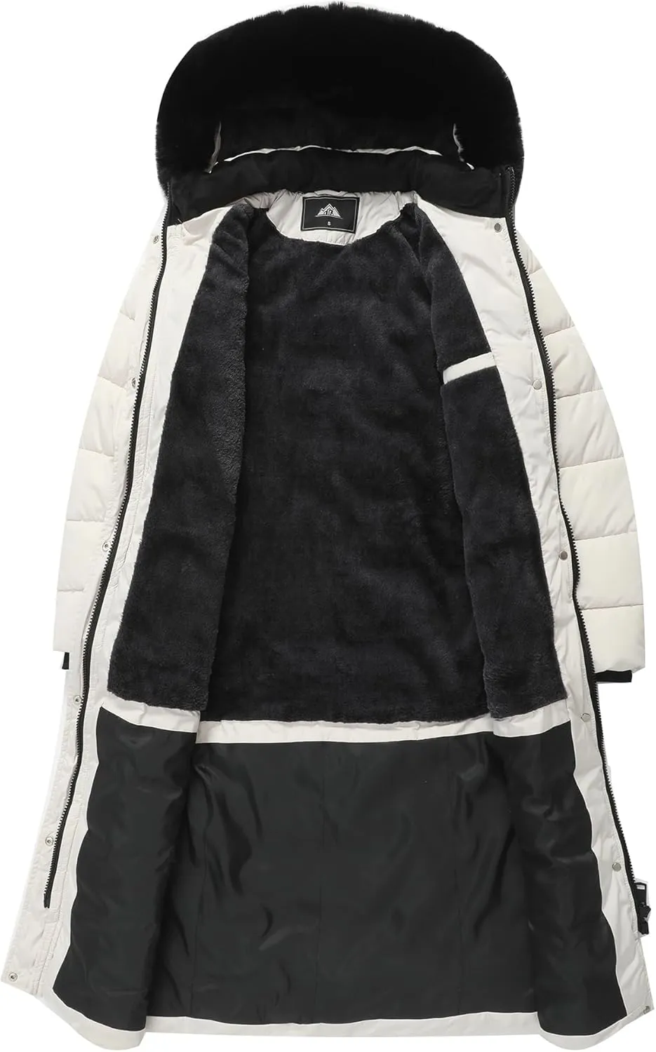 MOERDENG Women's Waterproof Long Winter Coat Thickened Down Alternative Jacket Warm Puffer Jacket Parka