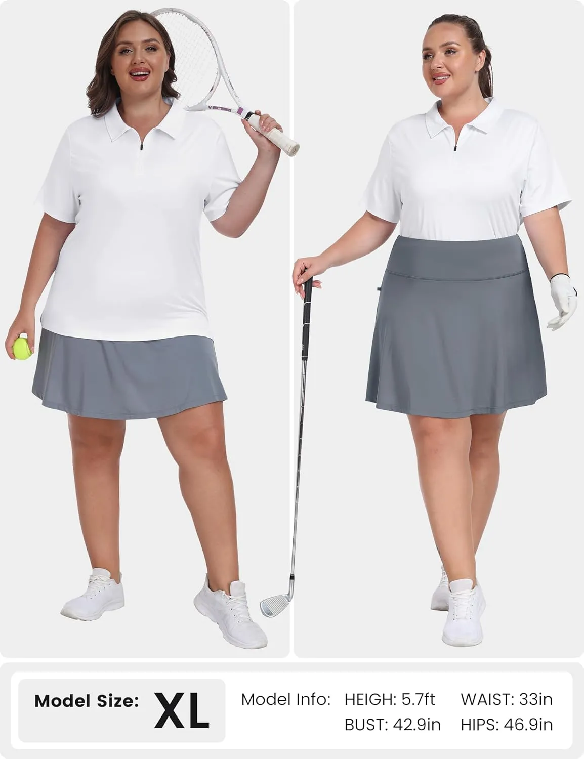 MoFiz Plus Size Golf Polo Shirts for Women Zip Up Short Sleeve Collared Tennis Workout Tops Sport Athletic Activewear XL-5XL