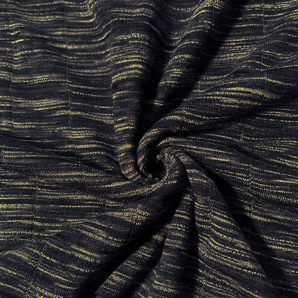 Navy Windowpane Burnout Jersey Knit Fabric