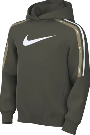 Nike Sportswear Club Big Kids' Pullover Knit Hoodie (FZ4907-325, Cargo Khaki)